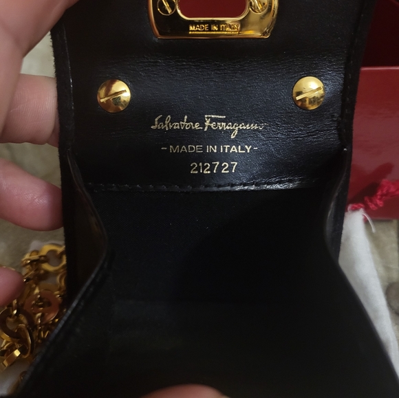 Authentic Salvatore Ferragamo Gancini mini micro bag. - Picture 6 of 11